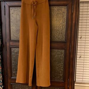 SPANX Wide Leg Pants in Rust